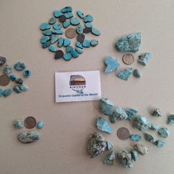 Natural Polished & Raw Turquoise 