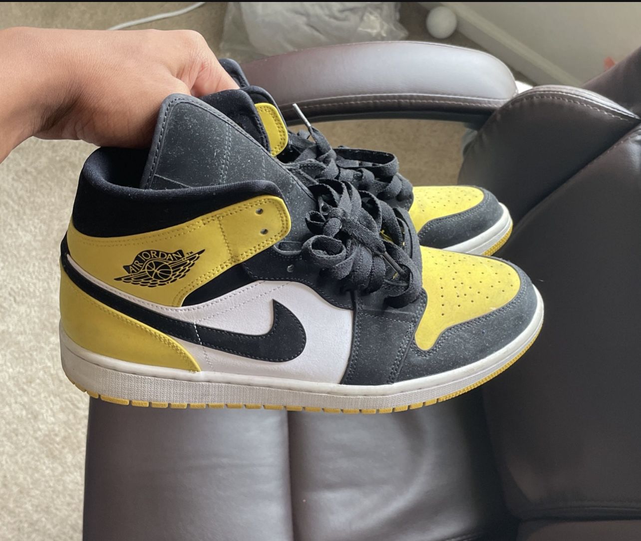 Size 12 Yellow Toe Jordan 1