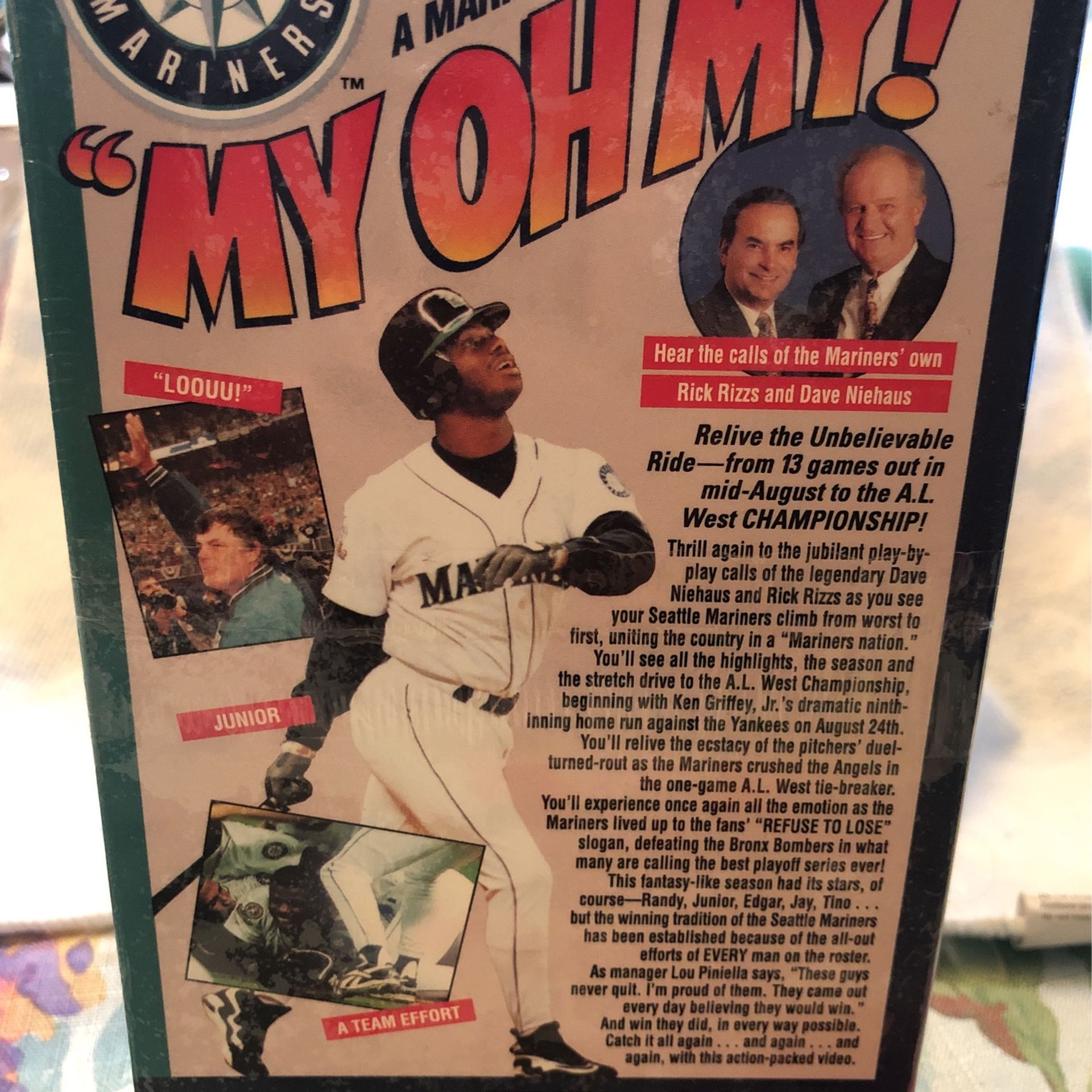 MY OH MY vhs Tape Of 1995 Mariners