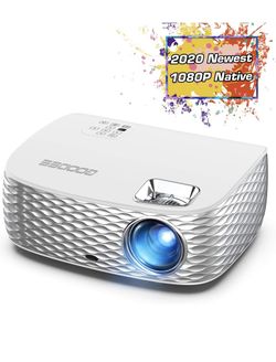 Projector, GooDee BL98 Native 1080P HD Video Projector, Touch Keys Home Theater Projector with 50,000 Hrs Lamp Life, Compatible with Fire TV Stick, P