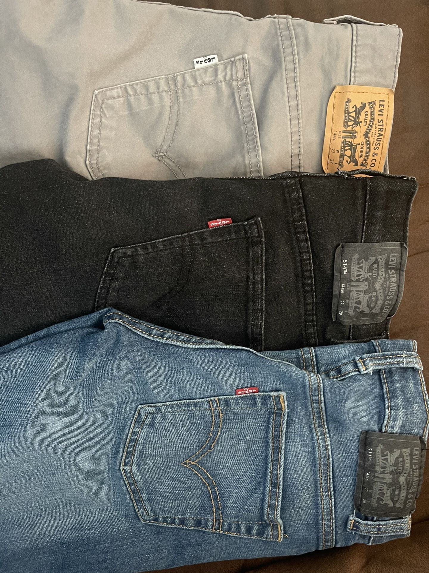 3 Size 14 Boys Levi’s 