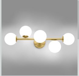 Mid Century Modern Bathroom Vanity Lights, 5 lights