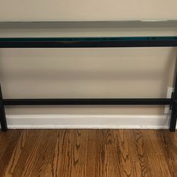 Console Table - Solid Steel And Glass