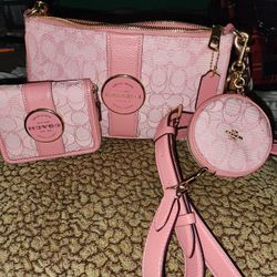 Authentic Coach Bag With Wallet And Coin Purse