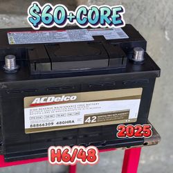 Car Battery Group Size 48/H6