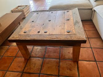 Coffee table wood southwestern