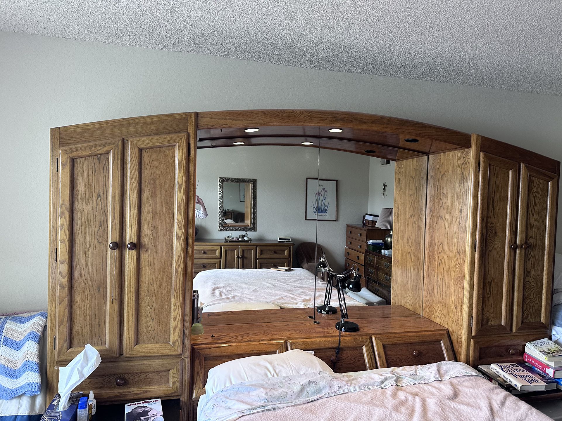 Large Wooden Bed-Frame 