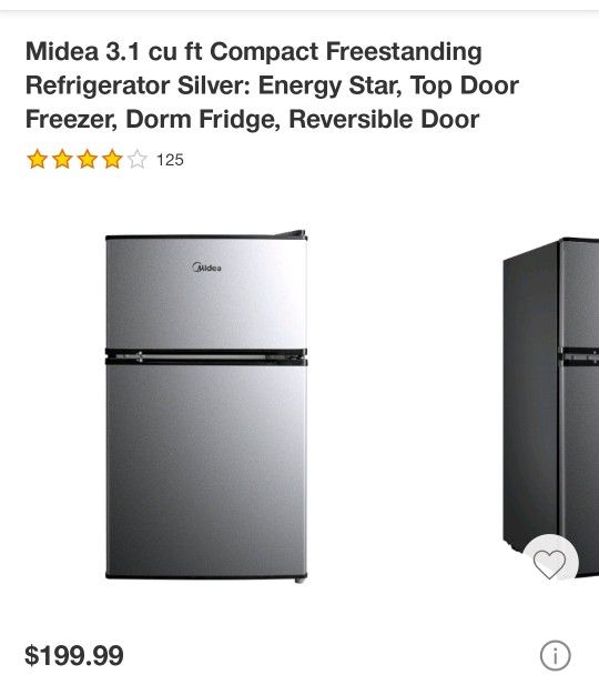 3.1 cu ft compat refrigerador