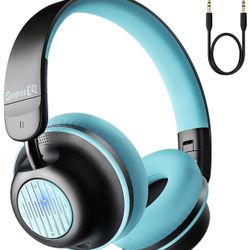 Active Noise Cancelling Headphones-SuperEQ S2 Bluetooth On Ear Headphones