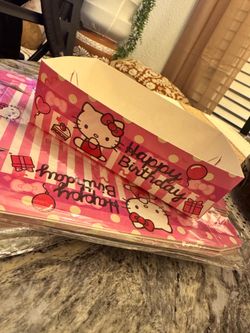 Hello Kitty “Happy Birthday” Food/Treat Trays