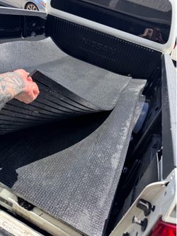Multiple heavy duty gym mats