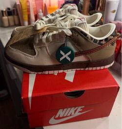 Nike dunk low khaki leopard