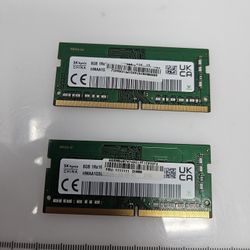 DDR4 Laptop Ram 8gb Lot Of 2