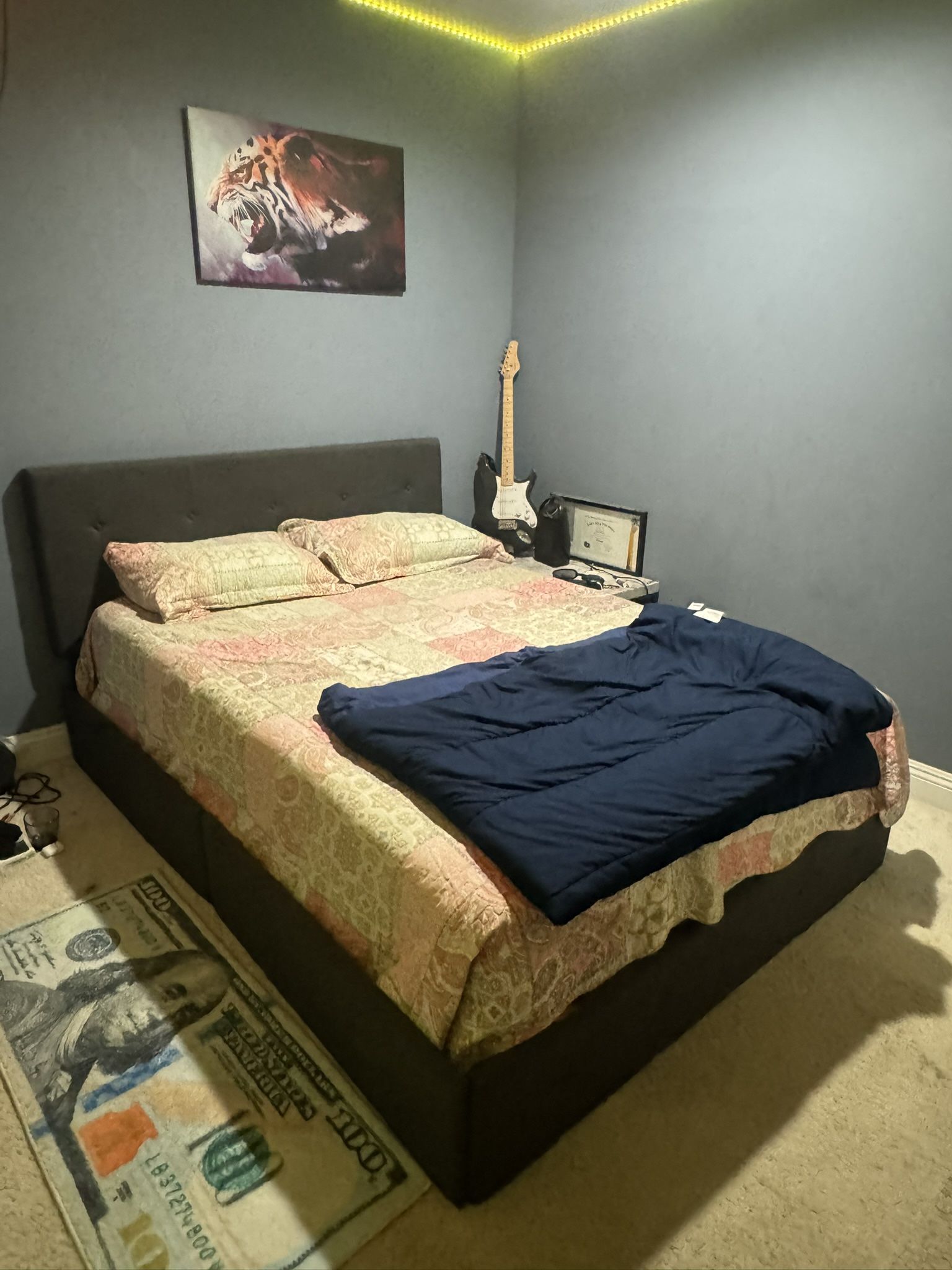 Bed With Mattress  - Queen Size 