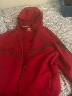 Nike Tech Fleece Full-Zip Hoodie Red