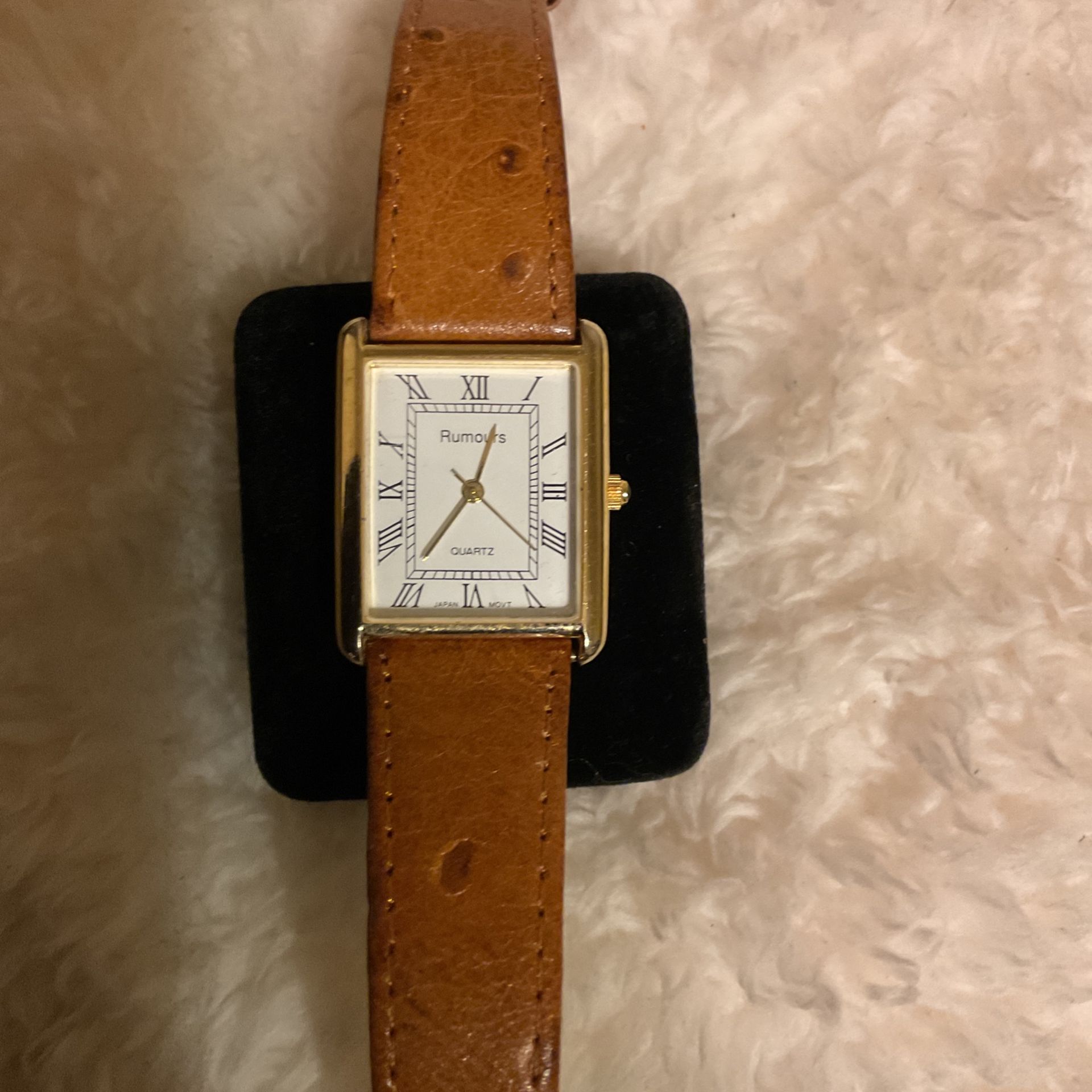 Vintage Braided Leather Watch / Rumours Quartz / Minimal Boho Watch Women main image 2
