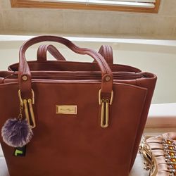 Laptop Purse, Leather, Heavy Duty -Good Quality, Brown Bag $35