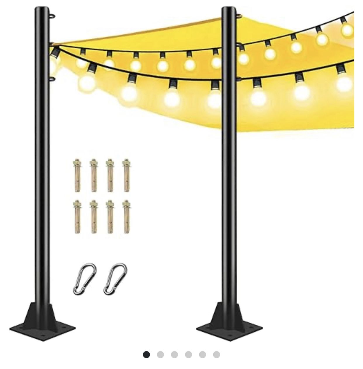 Sun Shade Sail Poles *read Description*