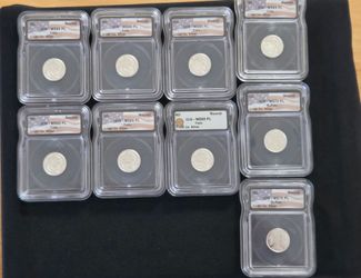 🔥 9 Graded Silver Round Collection – Ready for Collectors or Investors 🔥