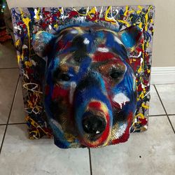 Wall Art 3D Bear