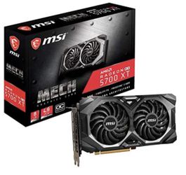 MSI Gaming Radeon Rx 5700 Xt Boost Clock: 1925 MHz 256-bit 8GB GDDR6 DP/HDMI Dual Fans Crossfire Freesync Navi Architecture Graphics Card (RX 5700 Xt