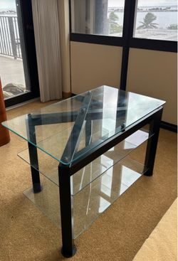 Glass table set