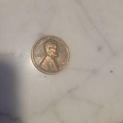 1960 D Penny ERROR 