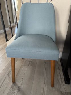 Blue accent chair