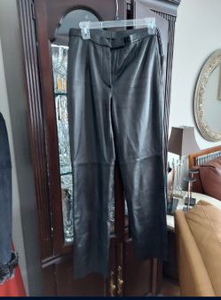 COLE BROOK & COMPANY. Black Genuine Leather Pants Sizes 4/6
