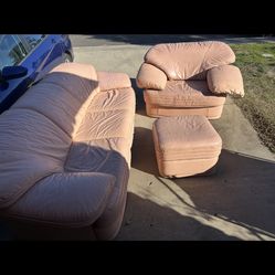 Leather Couch Set