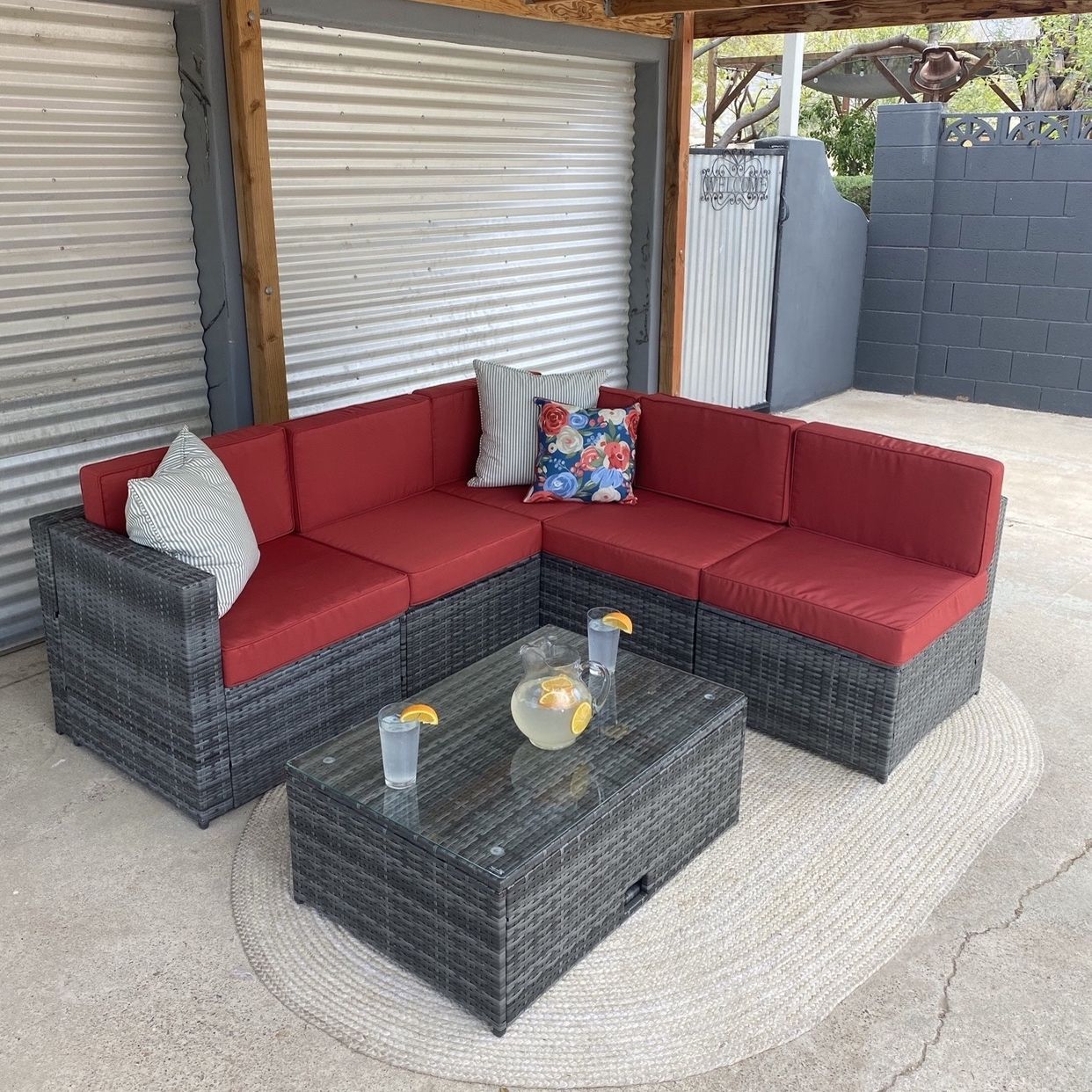 Patio set, outdoor patio sectional, conversation set, Patio Furnitur, 