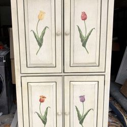 Beautiful, Hand-painted Armoire