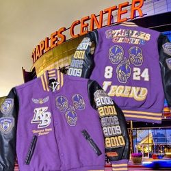 Kobe Bryant Varsity Jacket Staples Center NWT