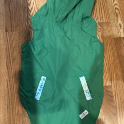 Dog raincoat. Dog jacket. Reversible dog rain coat. Large