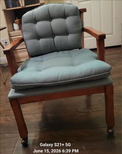 PAIR OF VINTAGE OAK  BARREL BACK  CHAIR