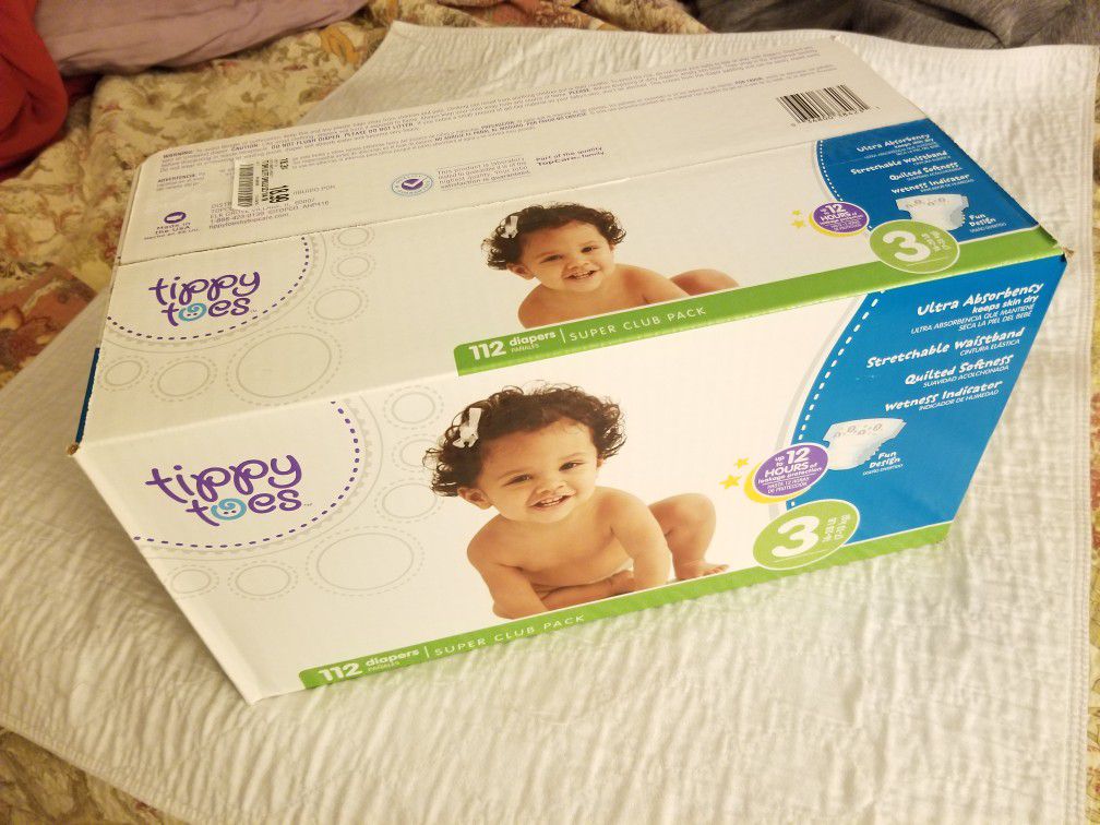 Size 3 Baby Diapers 112ct