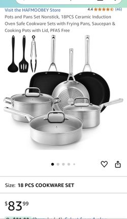 18 Piece Set Of Non Stick Fry Pans BRAND NEW