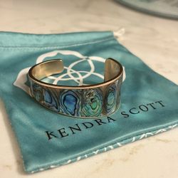 Kendra Scott Tenley Gold Shell Cuff Bracelet