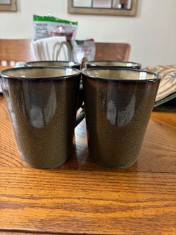 Ceramic coffee mugs set of 4