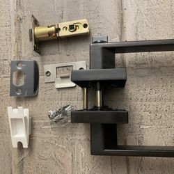 Heavy Duty Lever Door Handle, Keyed Entry/Privacy/Passage Door Lever, Matt Black