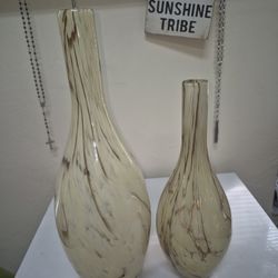 Vintage Blown Art Glass Vases