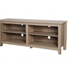 Walker Edison 58 in. Essential Wood TV Console - Ash Grey