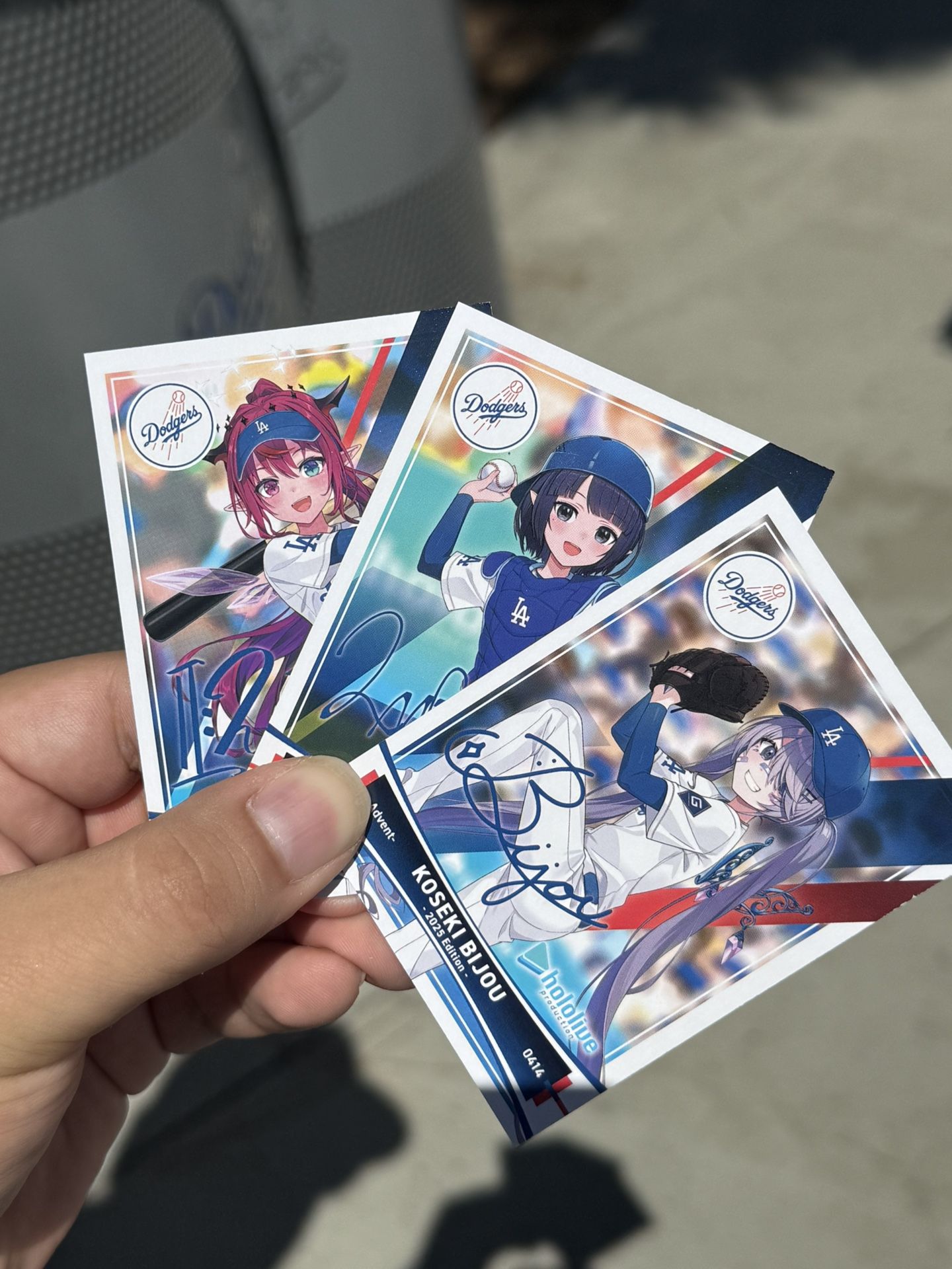 Dodgers Hololive 2025 cards Sealed .