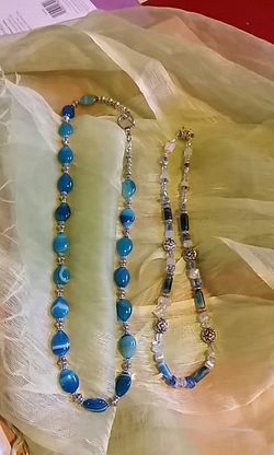 Necklace and the beads could be used for making other necklaces or art projects