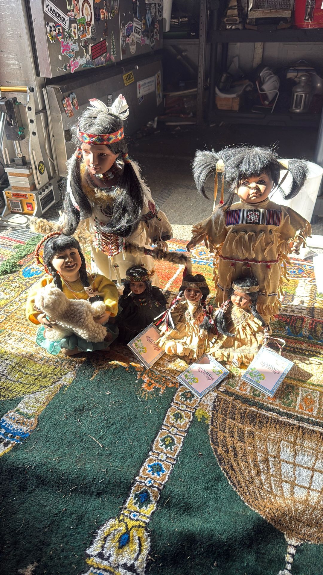 Authentic Indigenous People Dolls Vintage 