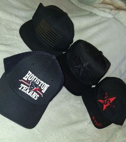 Lot of 4 Houston Snapback & Fitted Hats
