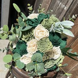 Eternal Hand Made Wood Flower Bouquet