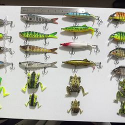 Some fishing lures with BKK hooks