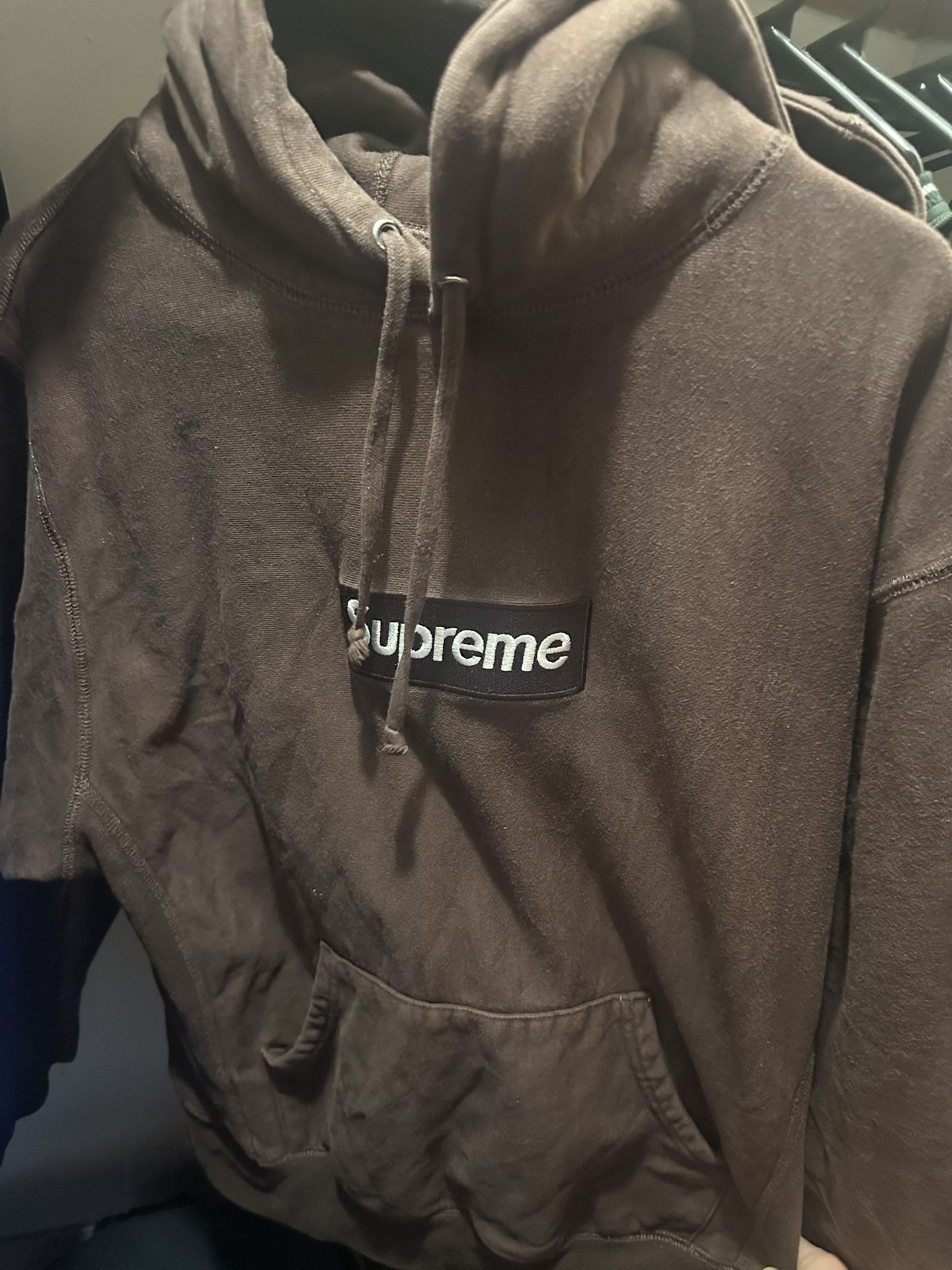 SUPR3M3 2021 BROWN HOODIE SIZE SMALL 