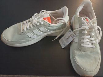 Brand new size/11 women’s Adidas Run 70s Running Shoes Linen Green